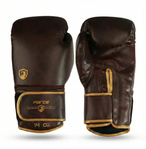 Rękawice bokserskie bordowe - force