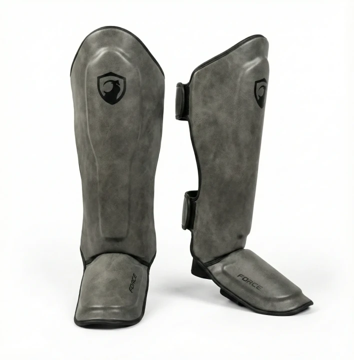 Ochraniacze na piszczele szare