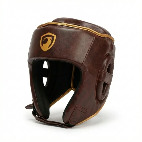 Kask bokserski czerwony