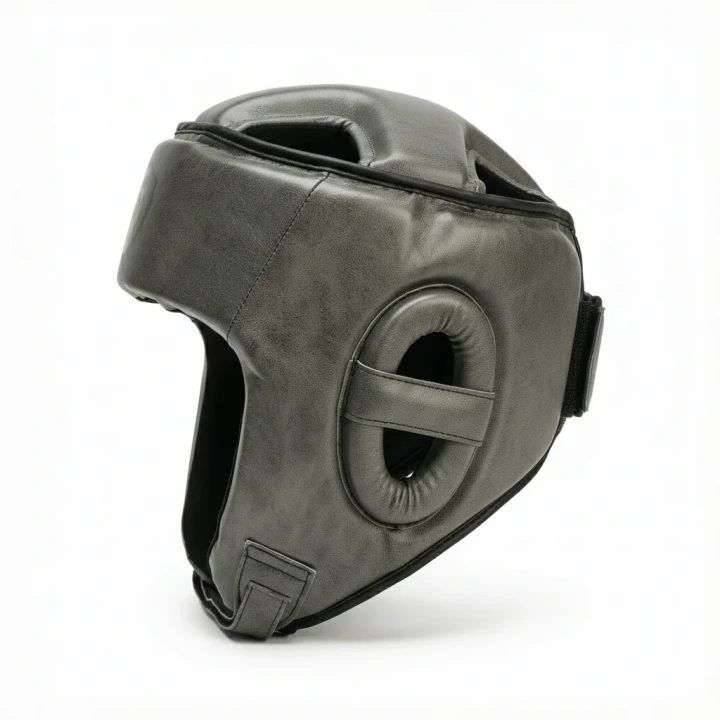 Kask bokserski szary