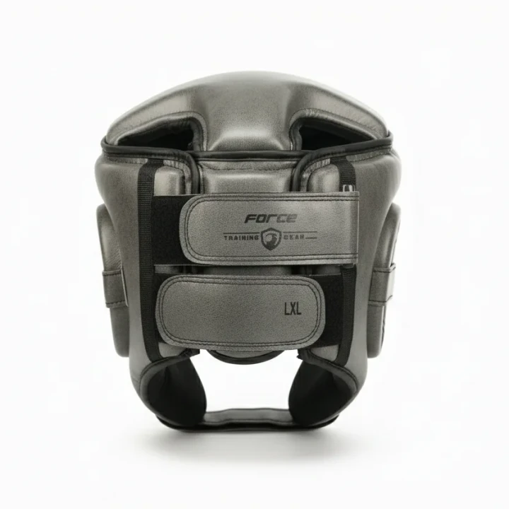 Kask bokserski szary