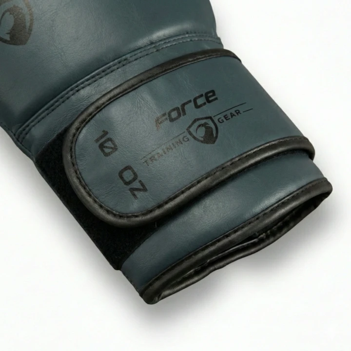 Rękawice bokserskie ze skóry naturalnej morskie - force